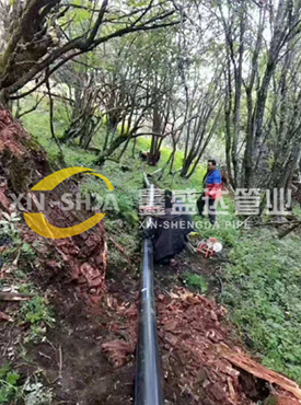 新疆管道施工现场