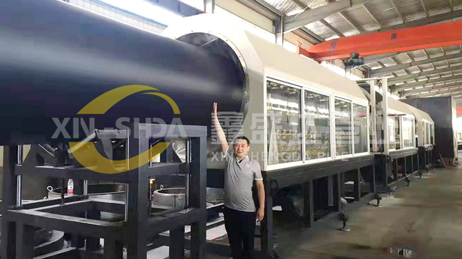 大口径给水管生产现场